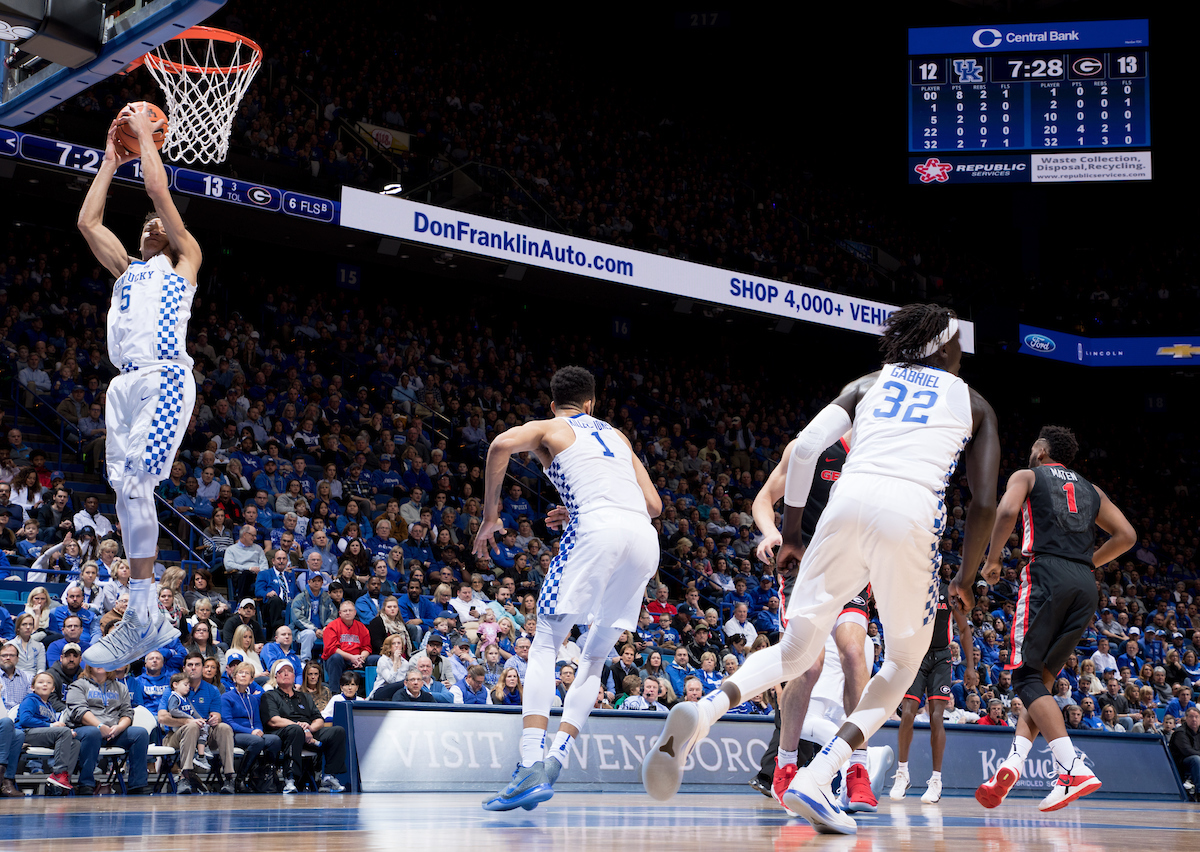 Kevin Knox.

The University of Kentucky men's basketball team beat Georgia 66-61 on Sunday, December 31, 2017 at Rupp Arena in Lexington, Ky.

Photo by Elliott Hess | UK Athletics