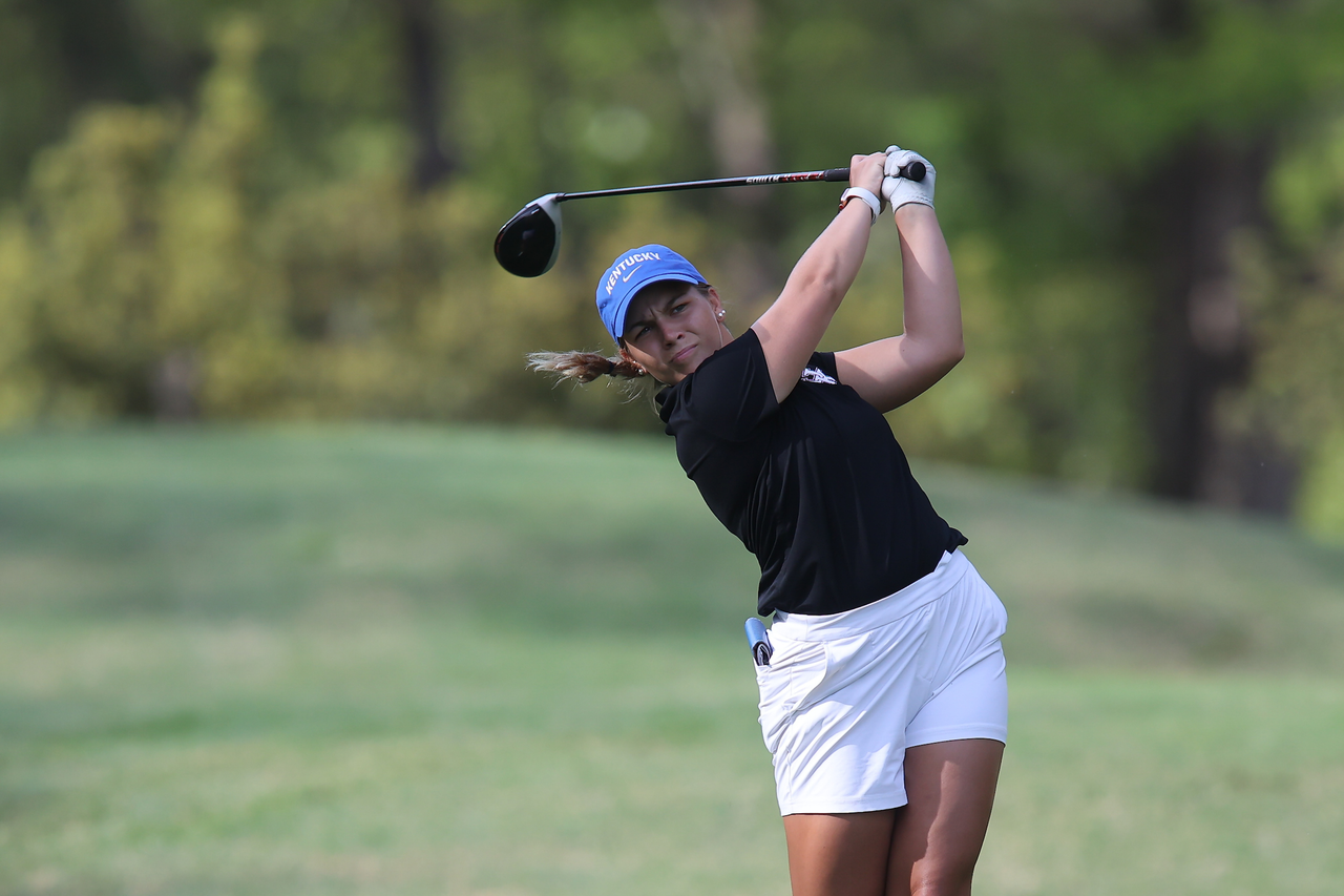 Jensen Castle at the 2021 SEC Women's Golf Championship at Greystone Golf & Country Club in Birmingham, Alabama.

Photo by Jimmy Mitchell/SEC.
