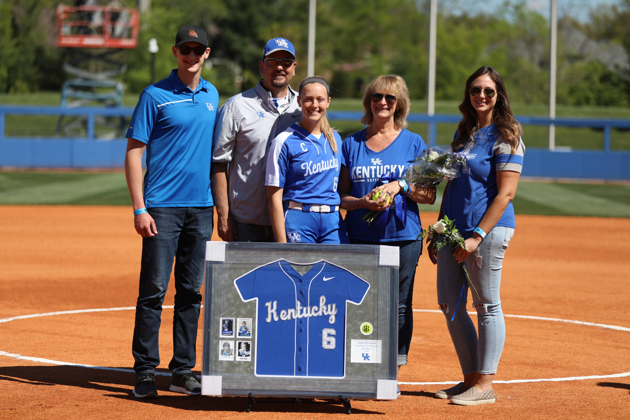 Jenny Schaper.

University of Kentucky softball vs. Auburn on Senior Day. Game 1.

Photo by Quinn Foster | UK Athletics