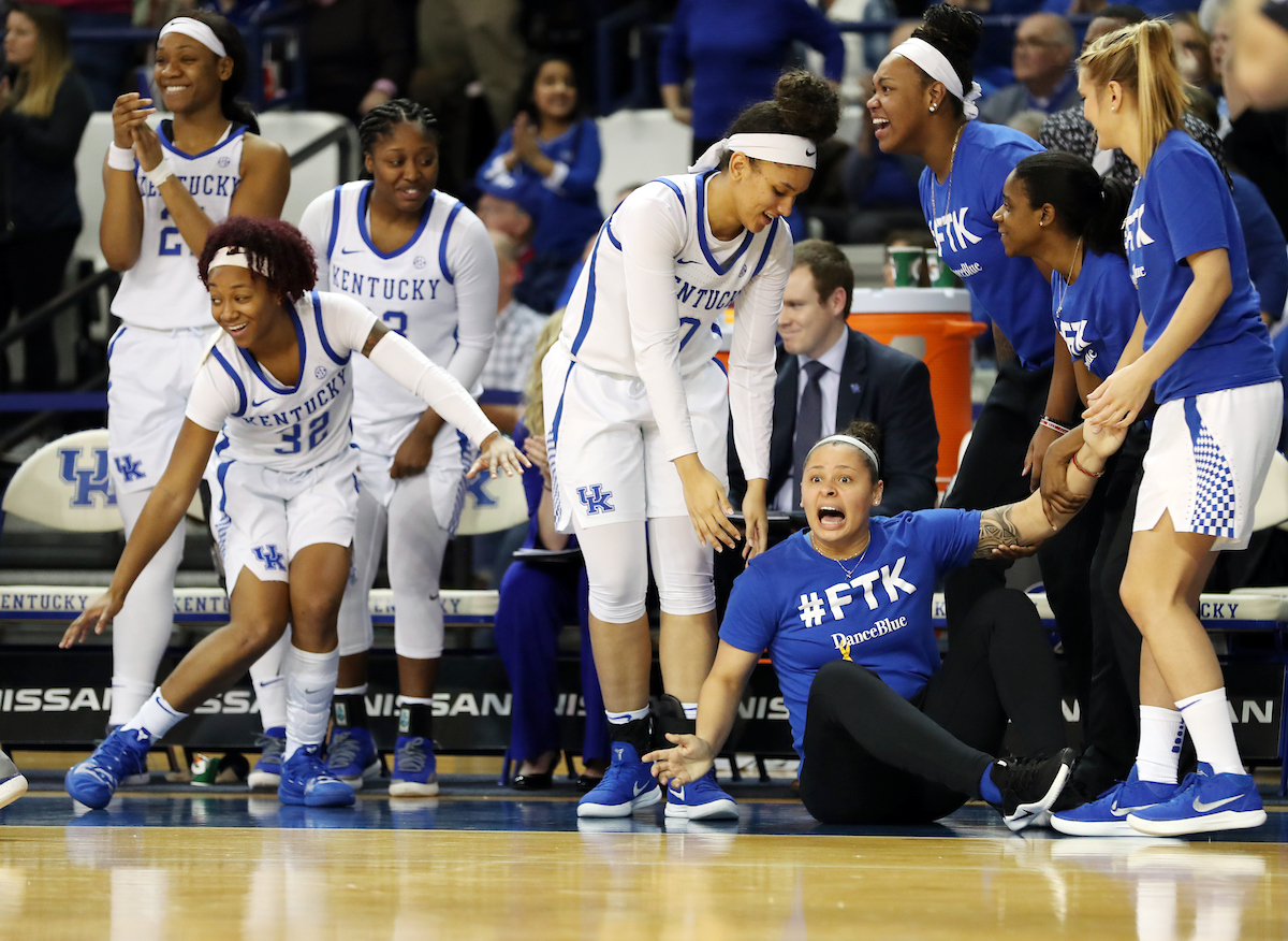 Celebration

The UK Women's Basketball team beat LSU on Senior Day on Sunday, February 24, 2019.

Photo by Britney Howard | UK Athletics
