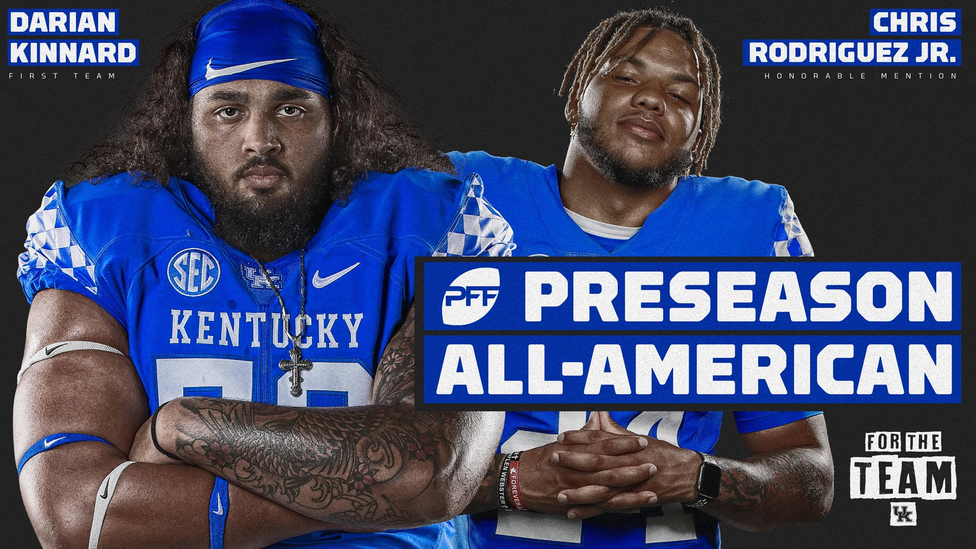 Two Wildcats Earn PFF Preseason All-America Honors