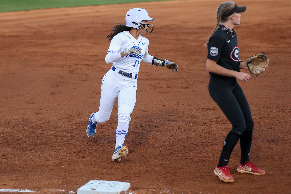 Vanessa Nesby.

Kentucky loses to Georgia 5 - 2.

Photo by Sarah Caputi | UK Athletics