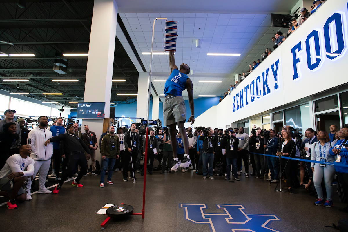 Chris Westry.

Pro Day for UK Football.

Photo by Jacob Noger | UK Athletics