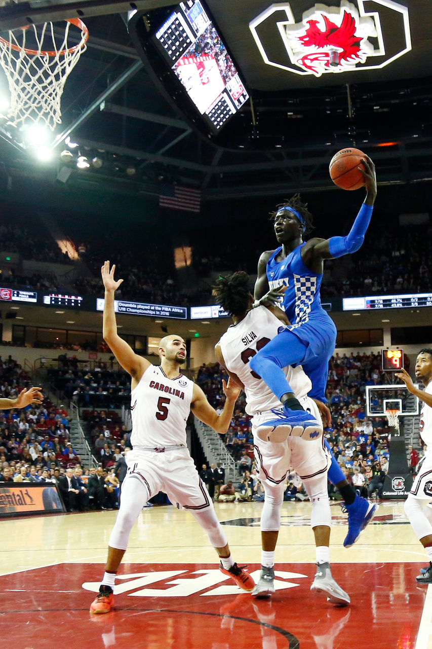 Wenyen Gabriel.

The University of Kentucky men?s basketball falls to South Carolina 76-68 on Wednesday, 
January 16th, 2018, at Colonial Life Arena in Columbia, SC.

Photo by Quinn Foster I UK Athletics
