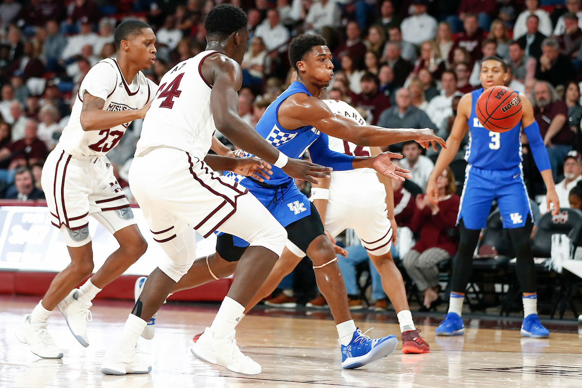 Ashton Hagans.

Kentucky beat Mississippi State 71-67 at Humphrey Coliseum in Starkville, MS.

Photo by Chet White | UK Athletics