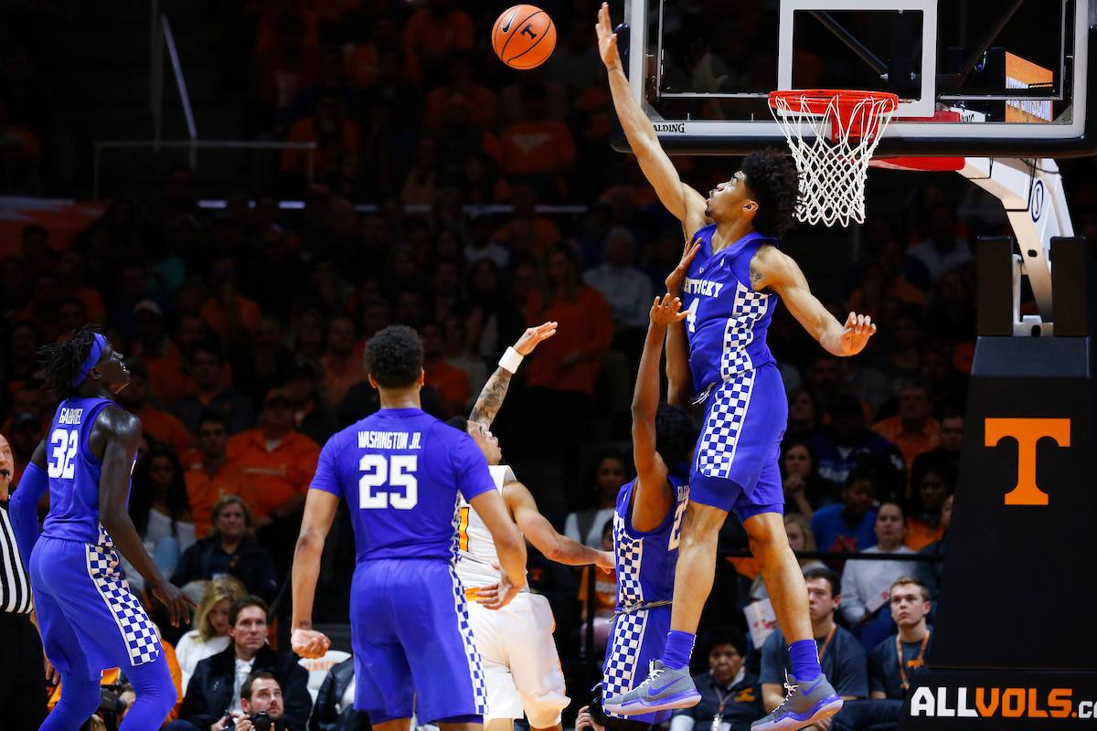 Nick Richards.

The University of Kentucky men's basketball team falls to Tennessee 76-65 on Saturday, January 6, 2018, at Thompson-Boling Arena in Knoxville, TN.

Photo by Chet White | UK Athletics