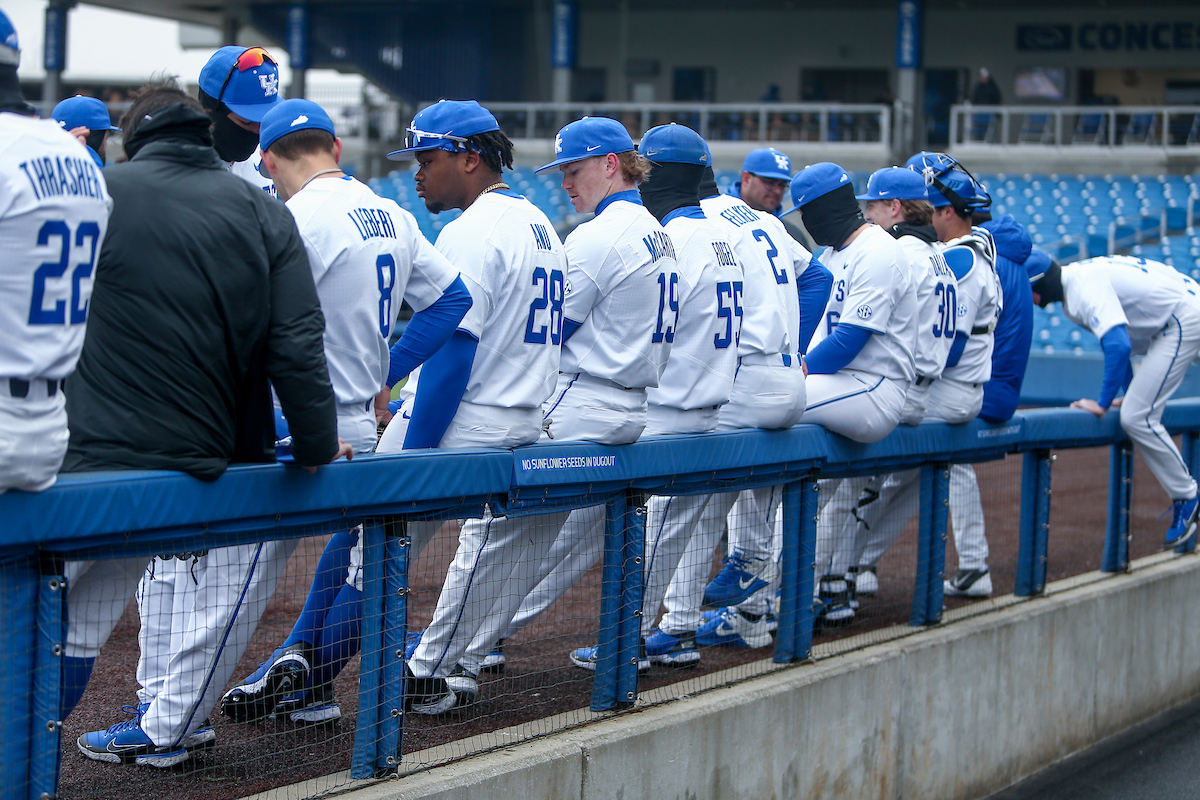 Team.

Kentucky beats Bellarmine 3-2.

Photo by Sarah Caputi | UK Athletics