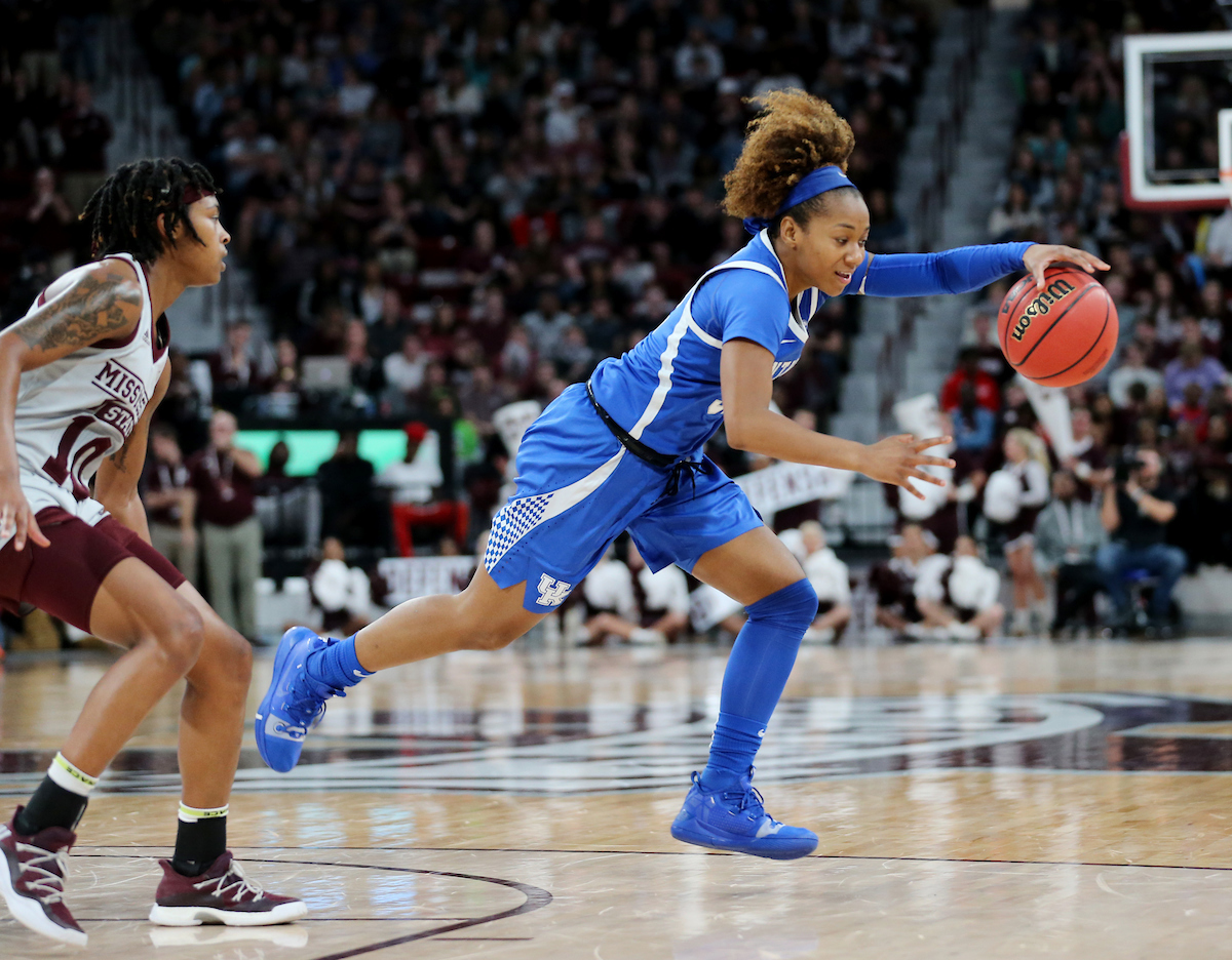 Jaida Roper
The UK Women's Basketball team falls to Mississippi State. 

Photo by Britney Howard  | UK Athletics
