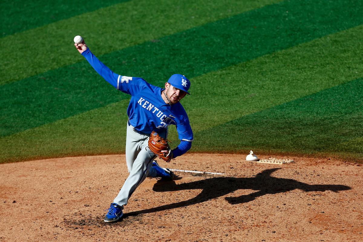 Seth Logue. 

Kentucky falls to Louisville 4-2. 

Photo By Barry Westerman | UK Athletics