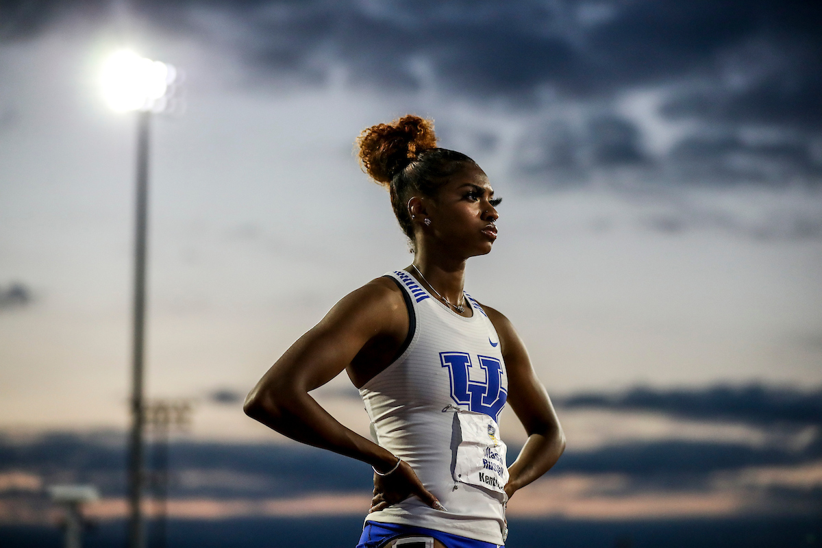 Masai Russell.

Day one of the 2021 SEC Track and Field Outdoor Championships.

Photo by Chet White | UK Athletics