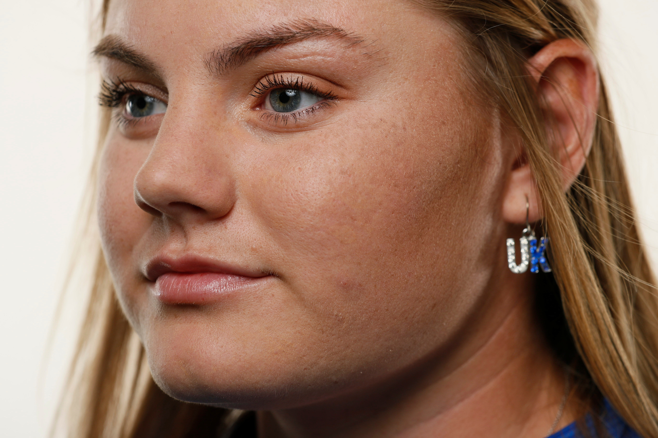 Sarah Fite.

Women's golf photo day.

Photos by Chet White | UK Athletics