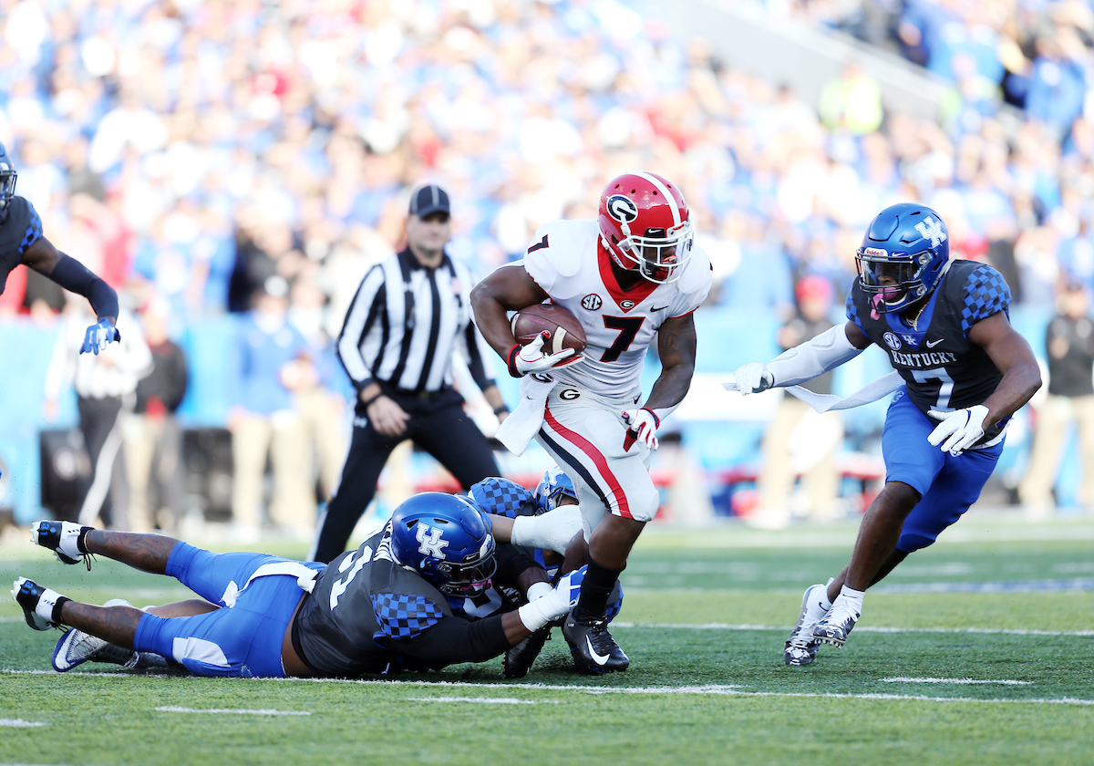 Jamar Boogie Watson, Mike Edwards

Georgia beats UK 34-17.

Photo by Britney Howard | UK Athletics