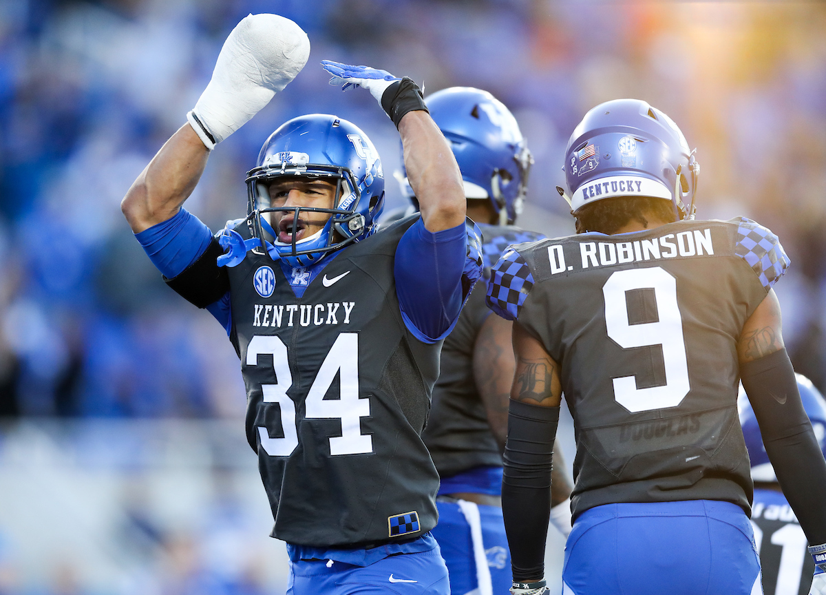 Jordan Jones.

Georgia beats UK 34-17.


Photo by Elliott Hess | UK Athletics