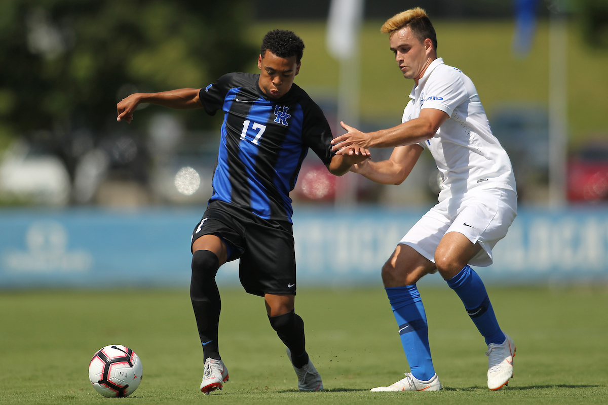 Elijah Borneo.

Kentucky men's soccer in action again S. Louis University in an exhibition match on Sunday, August 12th, 2018 at The Bell in Lexington, Ky.

Photo by Quinlan Ulysses Foster I UK Athletics