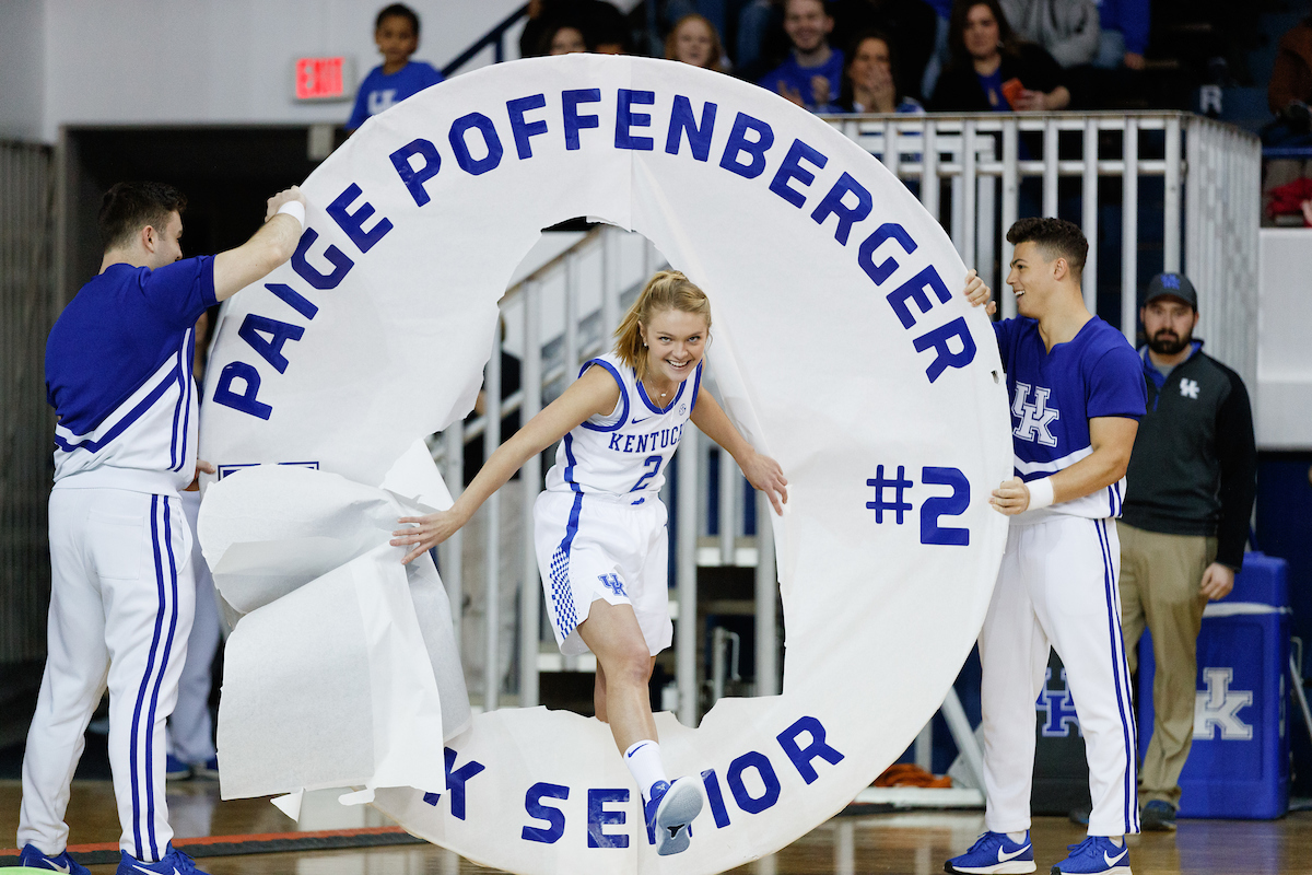 Paige Poffenberger.


The UK women?s basketball team beat LSU on senior day on Sunday, February 24, 2019.

Photo by Elliott Hess | UK Athletics