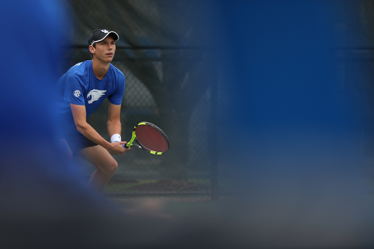 Cesar Bourgois.

University of Kentucky men's tennis vs. Georgia.

Photo by Quinn Foster | UK Athletics