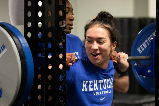 Emma Grome. 

Volleyball Spring Workout.

Photo by Tommy Quarles | UK Athletics