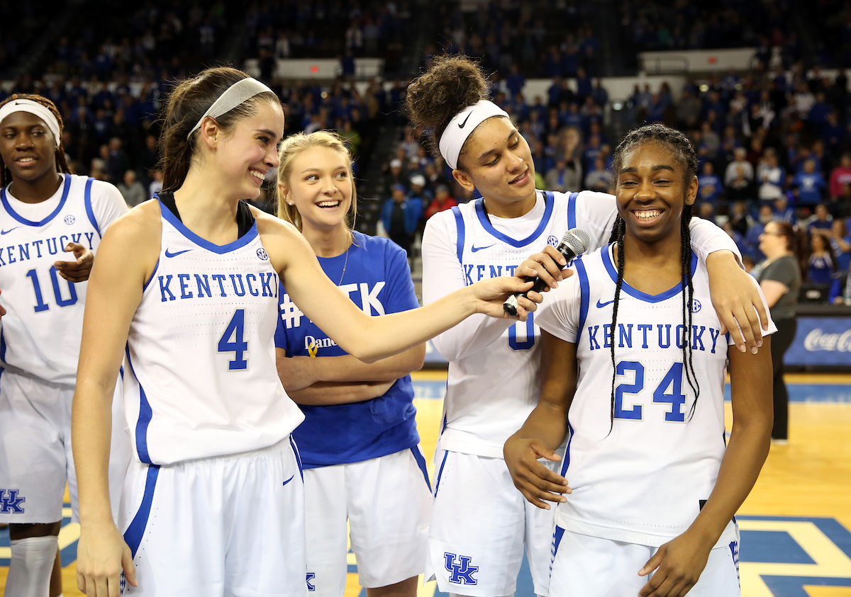Seniors, 

The UK Women's Basketball team beat LSU on Senior Day on Sunday, February 24, 2019.

Photo by Britney Howard | UK Athletics