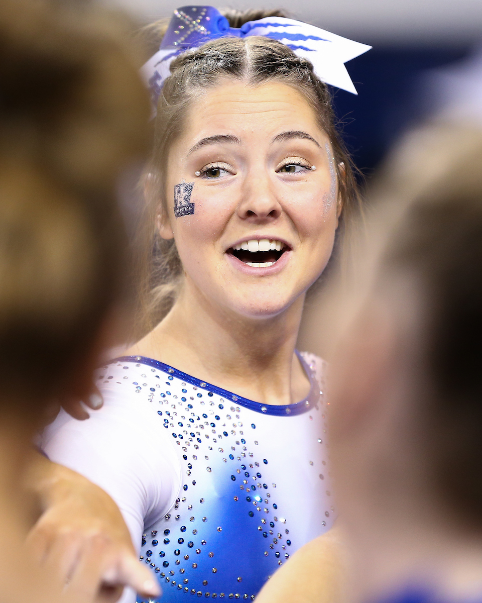Annie Riegert. 

Kentucky defeats Michigan State on Senior night.

Photo by Tommy Quarles | UK Athletics