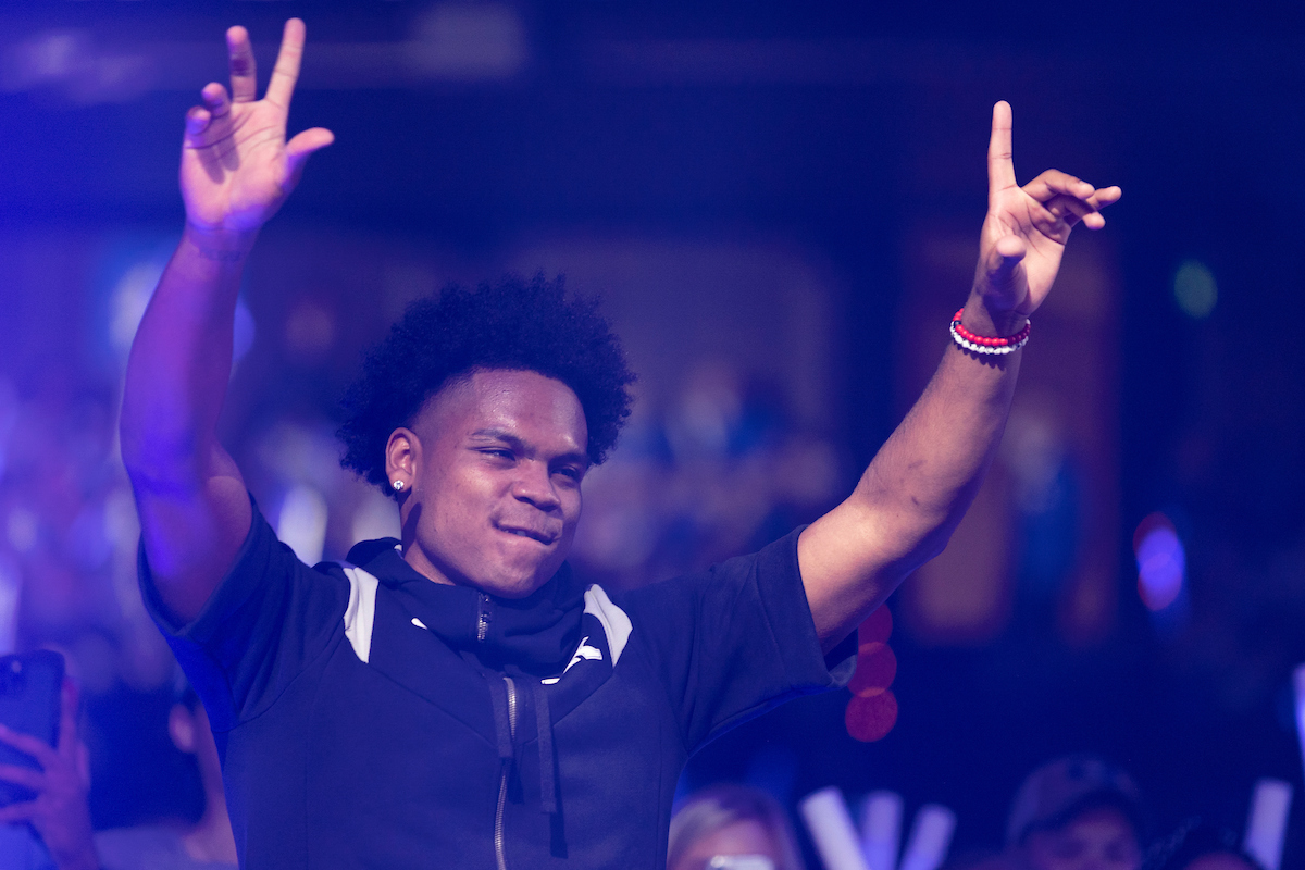 Sahvir Wheeler.

Big Blue Madness.

Photo by Grant Lee | UK Athletics