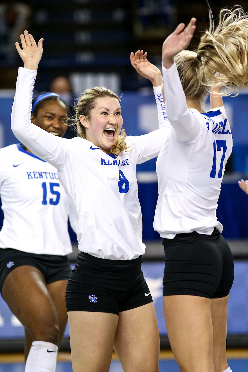 Cameron Scheitzach. 

Volleyball Blue White Match.

Photo by Eddie Justice | UK Athletics