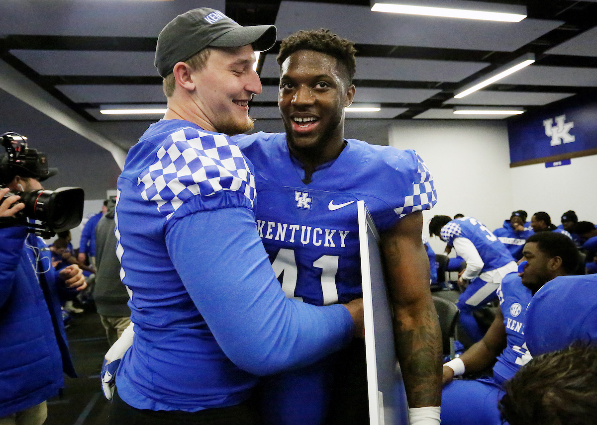 Josh Allen

UK Football beats MTSU 34-23 on Senior Day at Kroger Field. 

Photo by Britney Howard | UK Athletics