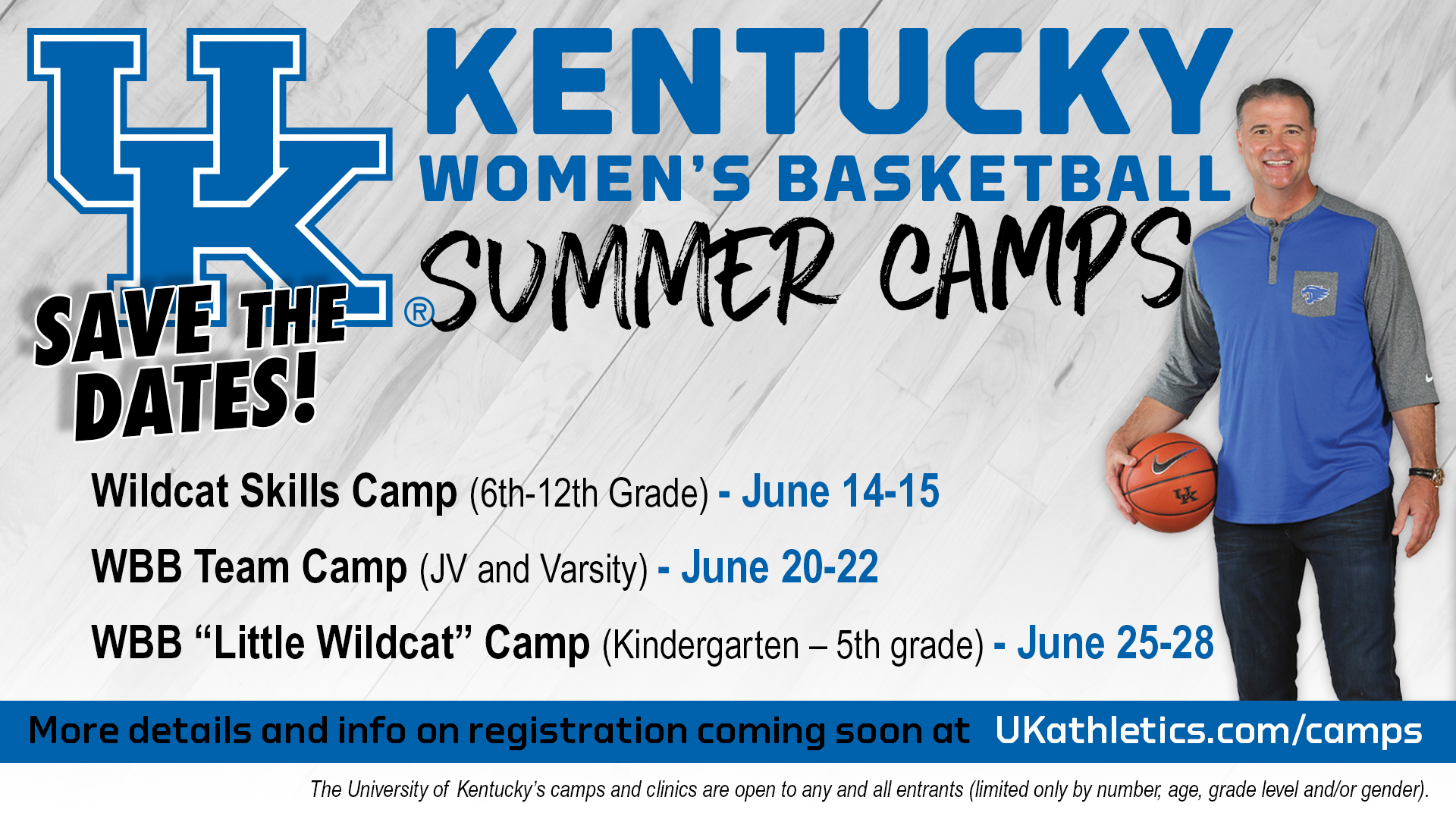 WBB Announces Summer Team, Individual Camp Dates