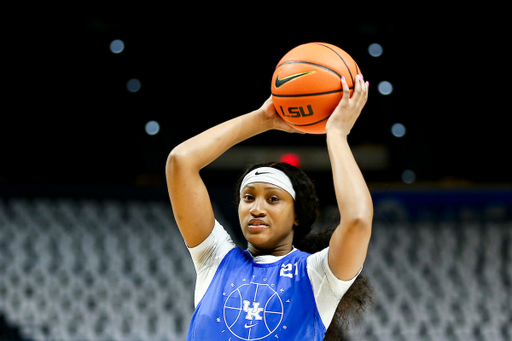 Nyah Leveretter.

LSU Shoot Around.

Photo by Grace Bradley | UK Athletics