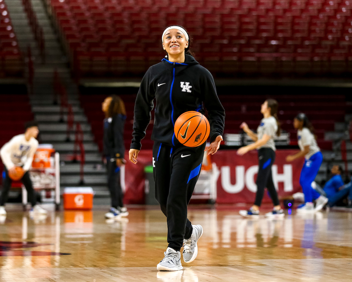 Jada Walker.

Kentucky at Arkansas Shootaround.

Photo by Eddie Justice | UK Athletics