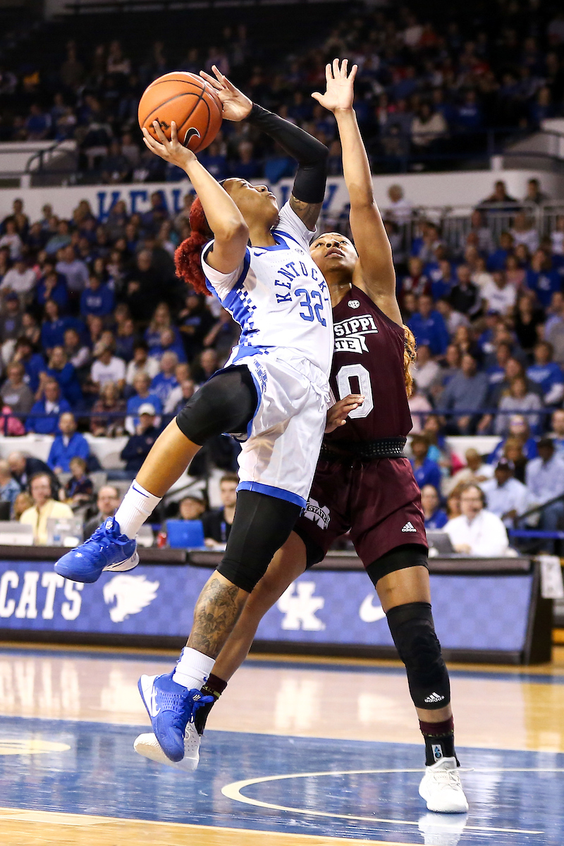 Jaida Roper. 

Kentucky beat Mississippi State 73-62.

Photo by Eddie Justice | UK Athletics