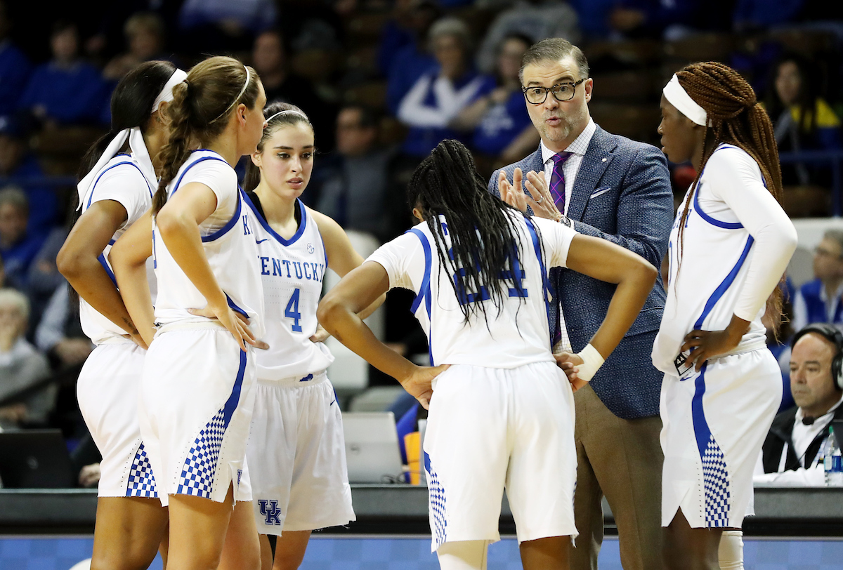 Matthew Mitchell 

The UK women's basketball team falls to Texas A&M on Thursday, November 28, 2019.

Photo by Britney Howard | UK Athletics