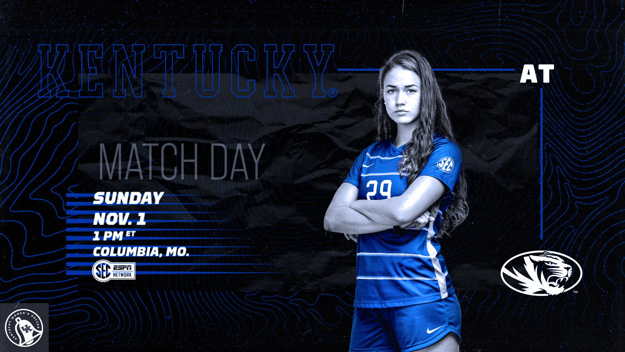 Kentucky Women’s Soccer Visits Missouri For Final Road Game