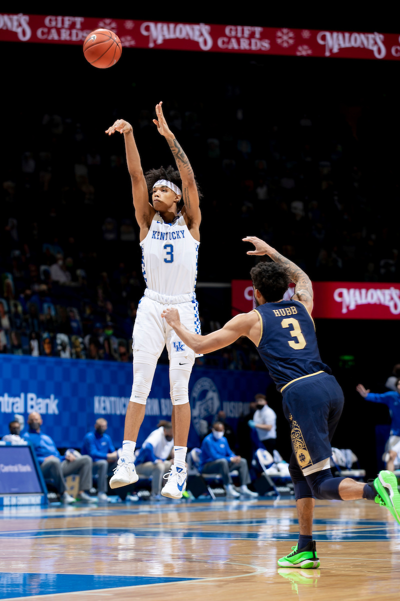 Brandon Boston Jr.

Kentucky falls to Notre Dame 64-63.

Photo by Chet White | UK Athletics