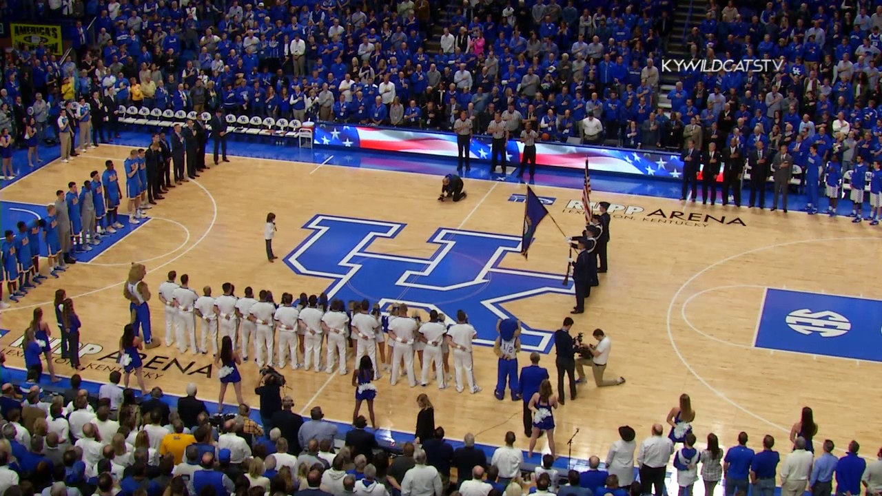 MBB; Marlana VanHoose - National Anthem UCLA Game