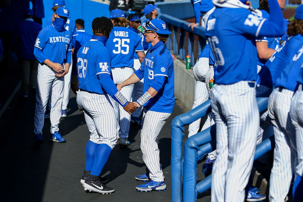 Oraj Anu and Nolan McCarthy.

Kentucky beats Mizzou 5 - 4.

Photo by Sarah Caputi | UK Athletics