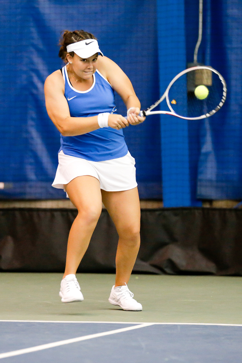 Alexis Merrill.

Kentucky women's tennis hosts Kennesaw State.

Photo by Isaac Janssen | UK Athletics