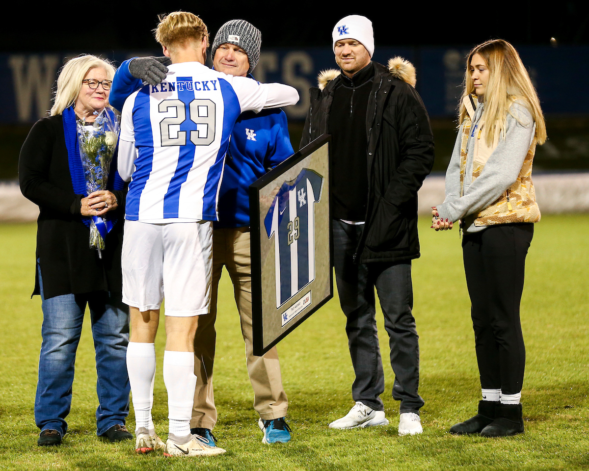 Trey Asensio.

Kentucky MSOC Recognizes 14 Seniors.

Photo by Grace Bradley | UK Athletics