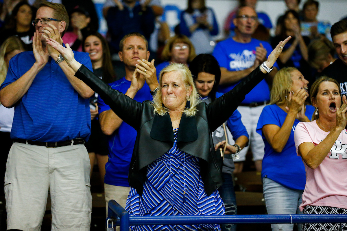 Fan.

UK Volleyball falls to Georgia 2-3. 

Photo by Isaac Janssen | UK Athletics