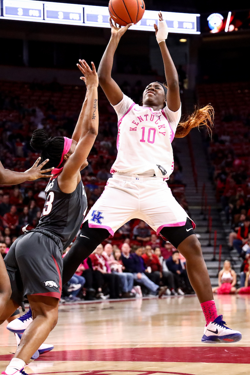 Rhyne Howard. 

Kentucky falls to Arkansas 103-85.

Photo by Eddie Justice | UK Athletics