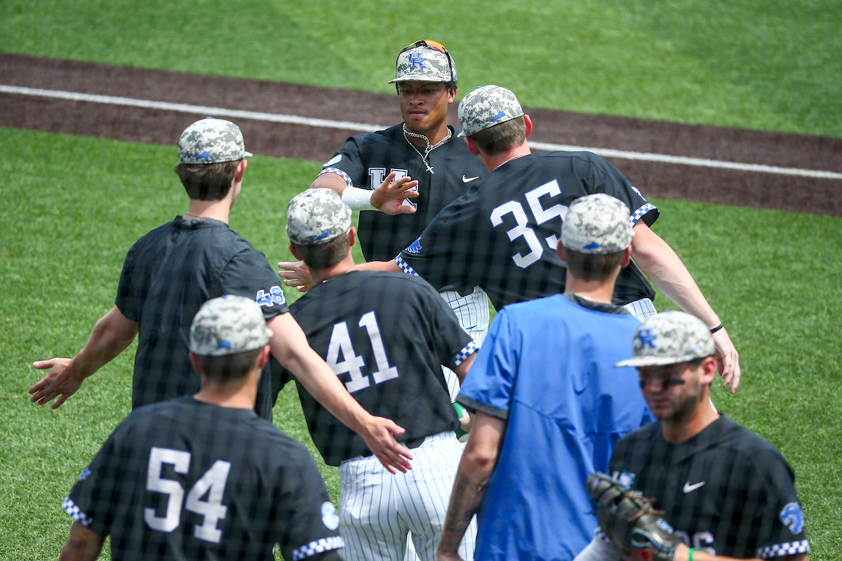 Daniel Harris IV. 

Kentucky beats Auburn 6-3.

Photo by Sarah Caputi | UK Athletics