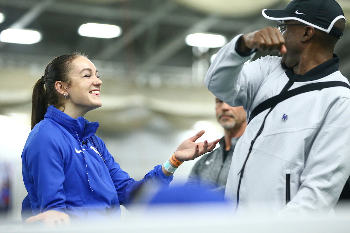Abby Steiner. Coach Tim Hall.

Jim Green Invitational.


Photo by Isaac Janssen | UK Athletics