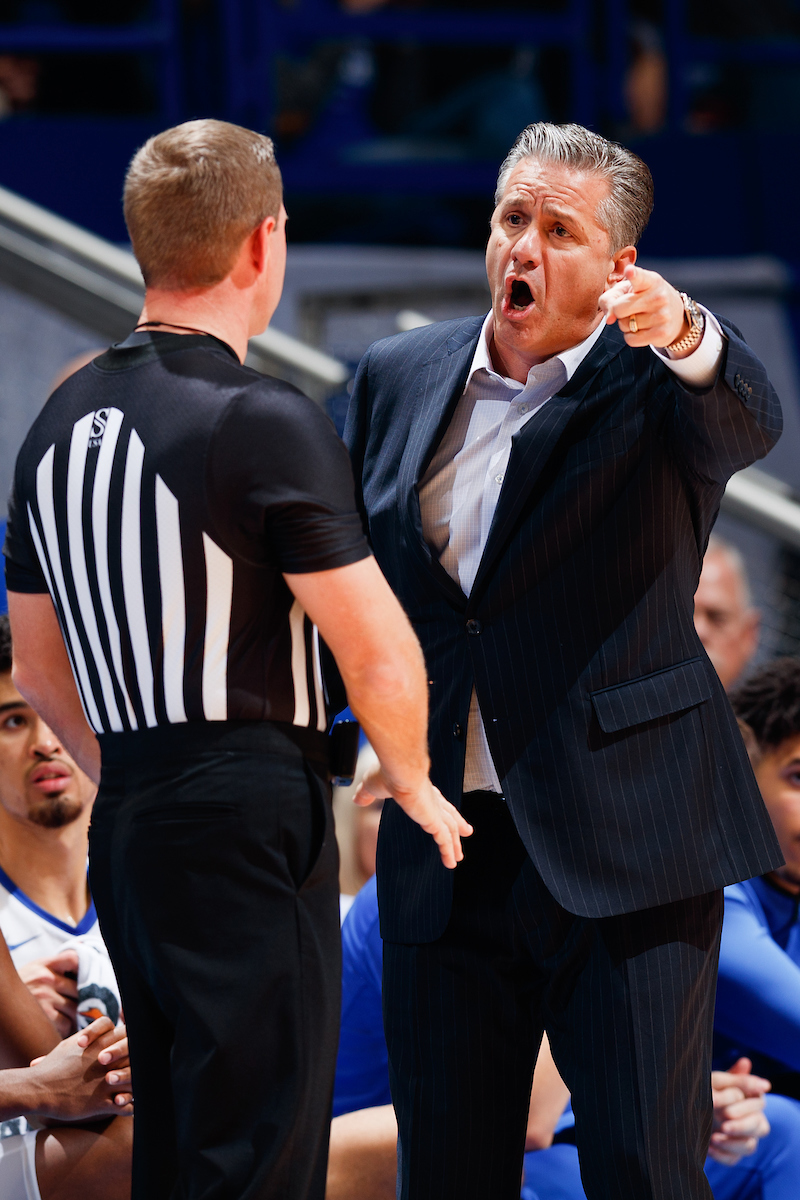 Coach Calipari.

Kentucky beat Fairleigh Dickinson 83-52.


Photo by Elliott Hess | UK Athletics