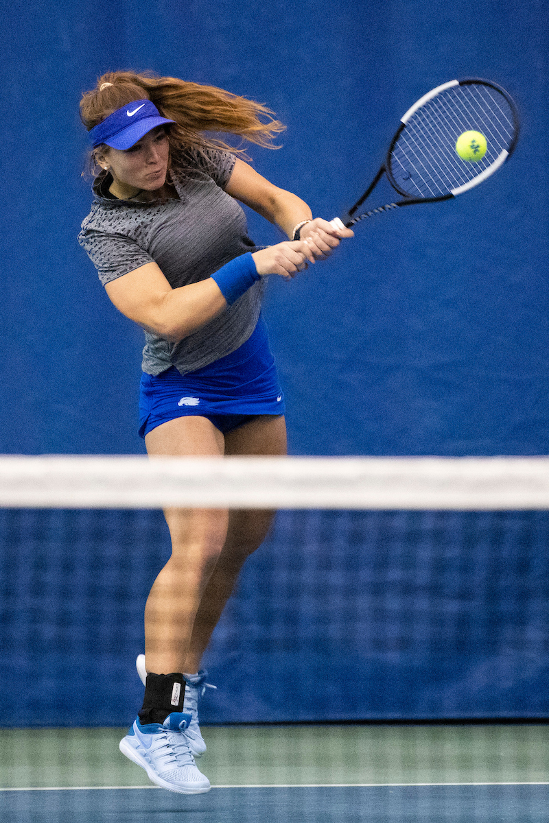 Akvile Parazinskaite.

Kentucky beats South Florida 4-0.

Photo by Hannah Phillips | UK Athletics