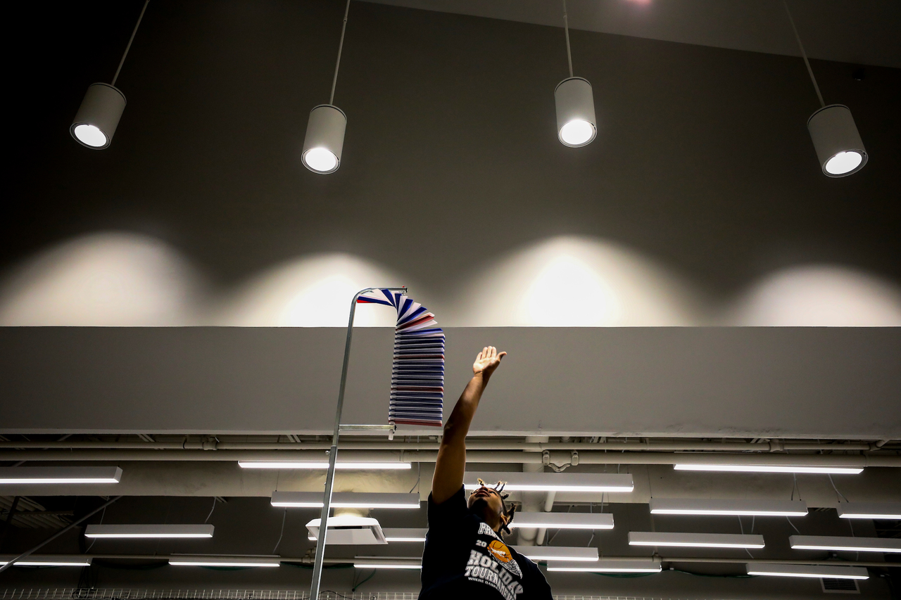 Bryce Hopkins.

The UK men's basketball team at the University of Kentucky Sports Medicine Research Institute. 

Photo by Chet White | UK Athletics