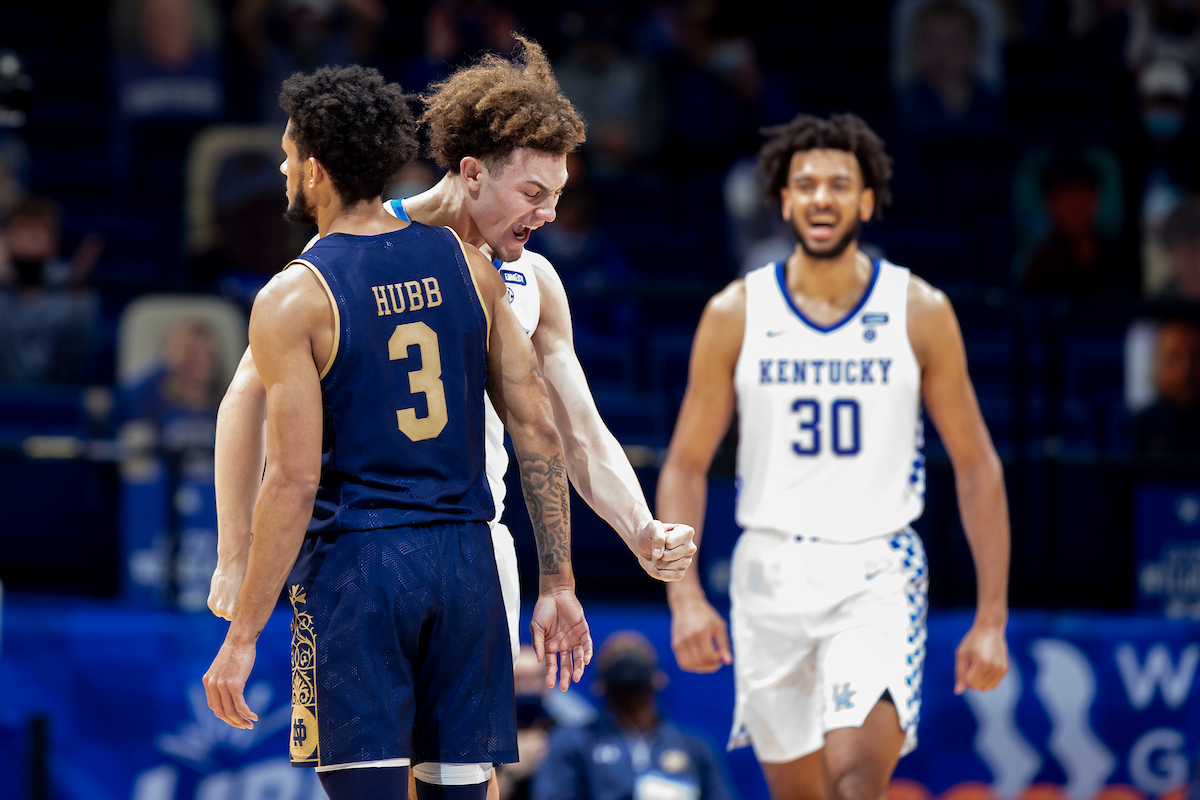 Devin Askew. Olivier Sarr.

Kentucky falls to Notre Dame 64-63.

Photo by Chet White | UK Athletics