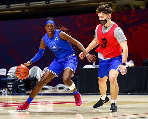 Rhyne Howard. 

Kentucky at Ole Miss Shootaround.

Photo by Eddie Justice | UK Athletics