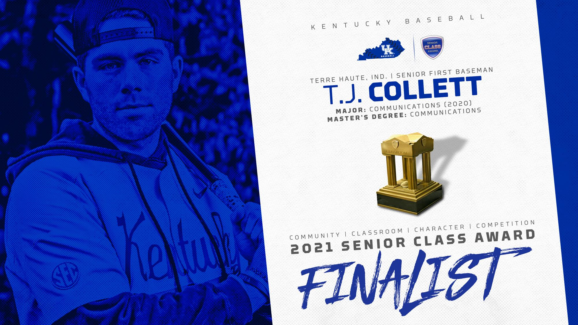 T.J. Collett Named Finalist for 2021 Senior CLASS Award