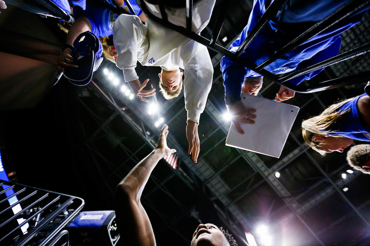 Immanuel Quickley. Fans.

Practice and pressers. 

Photo by Chet White | UK Athletics