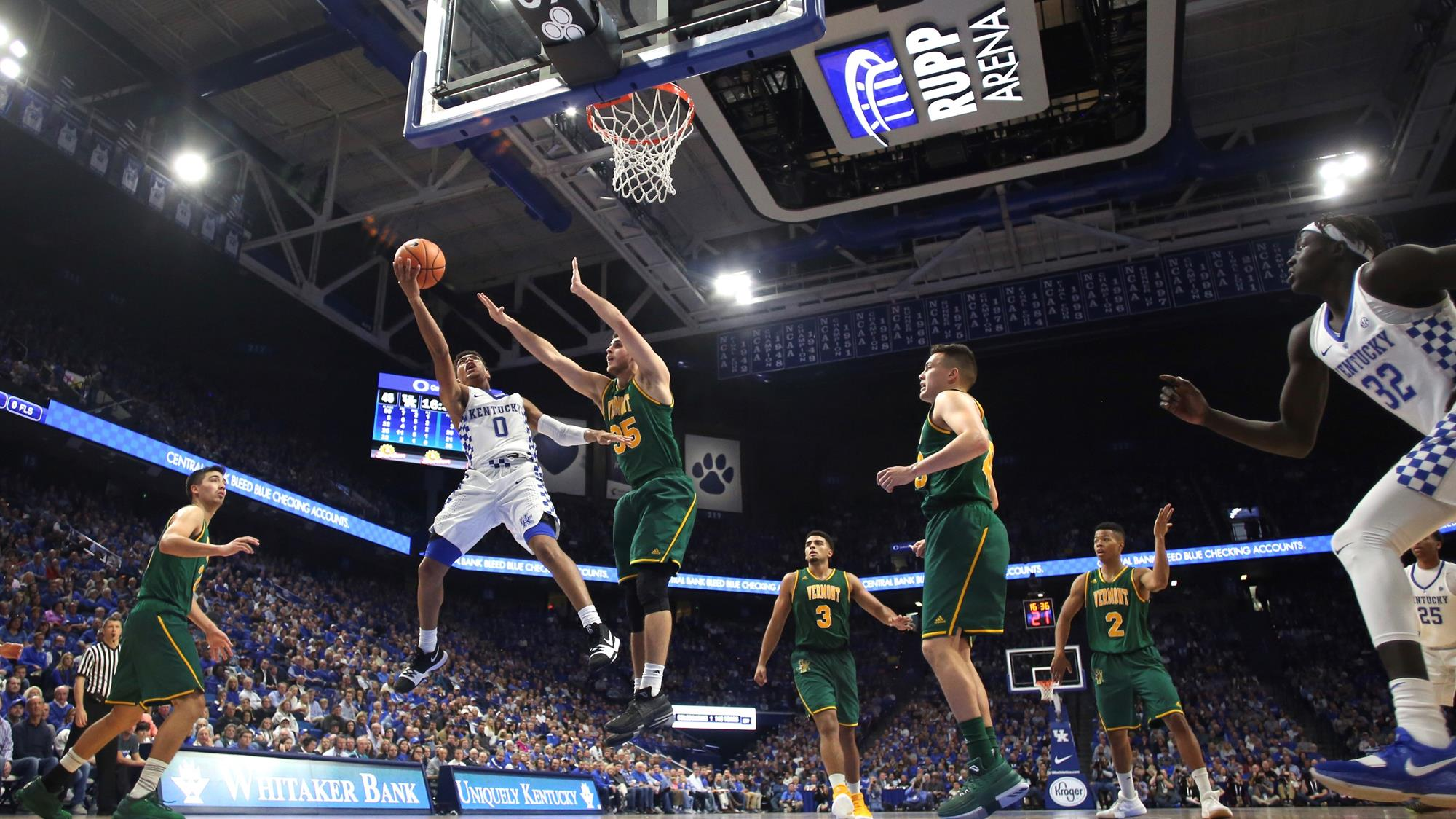 Fitfully, UK’s Growth Continues in Win over Vermont