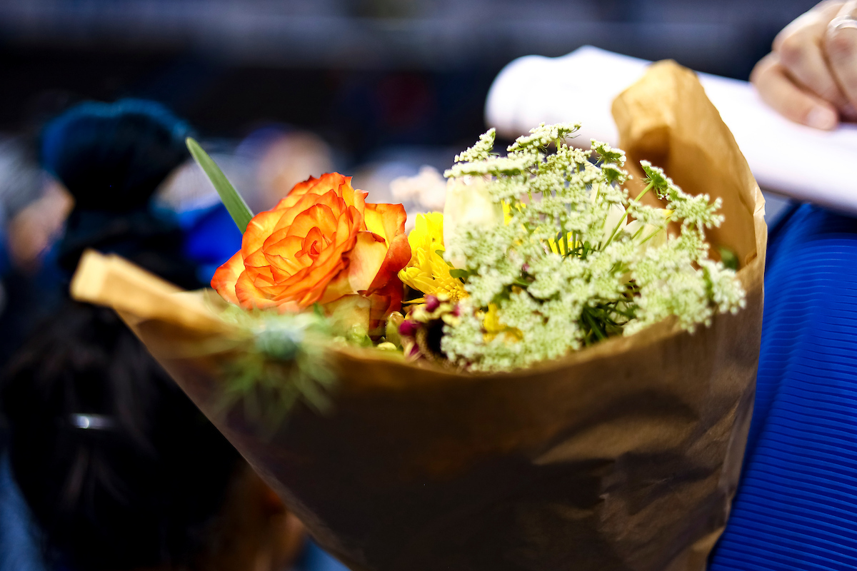Flowers.

Kentucky beats Michigan State on senior day.

Photo by Eddie Justice | UK Athletics
